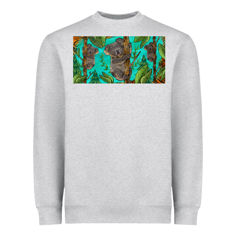 Koala License Plate Heavyweight Sweatshirt by BarkalooDesign | Teevron