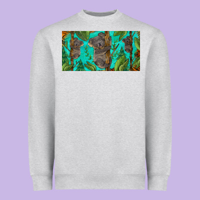Koala License Plate Heavyweight Sweatshirt Designed By Barkaloodesign