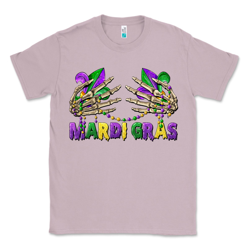 Mardi Gras Skeleton Hands Classic Tee by CowGirlArtShop | Teevron