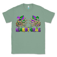 Sage mardi gras skeleton hands Classic Tee - CowGirlArtShop