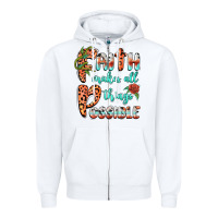 White faith makes all things possible Zipper Hoodie - BarkalooDesign