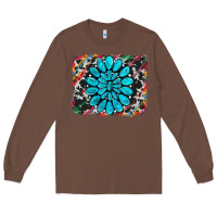 Chestnut cowhide and serape gemstone background Long Sleeve Tee - RanaPortraitStore