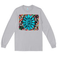 Moon Dust cowhide and serape gemstone background Long Sleeve Tee - RanaPortraitStore