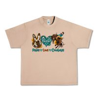 Burro peace love cowboys Urban Heavy Tee - OliviaCreatesArt