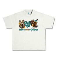 Pistachio peace love cowboys Urban Heavy Tee - OliviaCreatesArt