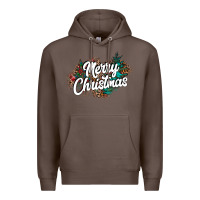 Coffee Merry Christmas Premium Hoodie - CowhideDigitalArt