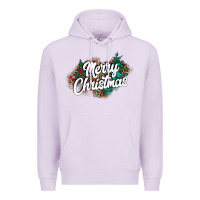 Lilac Merry Christmas Premium Hoodie - CowhideDigitalArt