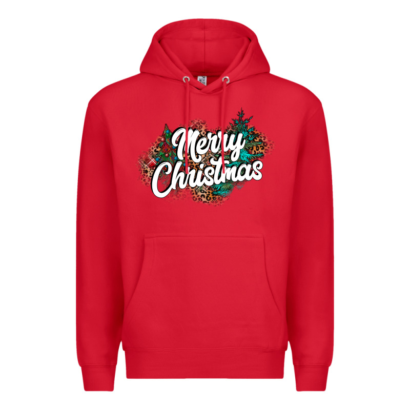 Merry Christmas Premium Hoodie by CowhideDigitalArt | Teevron