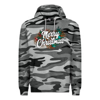 Slate Camo Merry Christmas Premium Hoodie - CowhideDigitalArt