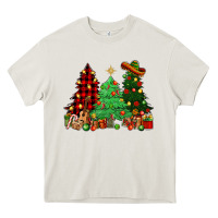 Cream Mexican Christmas trees Heavy Core Tee - NancyCooperArtShop