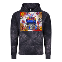 Cloud Black Fourth Of July America Truck Vintage Hoodie - FaDigitalArtStudio