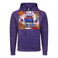 Cloud Purple Fourth Of July America Truck Vintage Hoodie - FaDigitalArtStudio