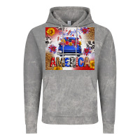 Cloud Rock Fourth Of July America Truck Vintage Hoodie - FaDigitalArtStudio