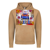 Vintage Camel Fourth Of July America Truck Vintage Hoodie - FaDigitalArtStudio
