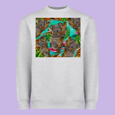 Koala Tumbler Heavyweight Sweatshirt Designed By Barkaloodesign