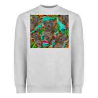 Heather Grey koala tumbler Heavyweight Sweatshirt - BarkalooDesign