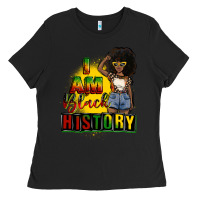 Black i am black history juneteenth Ladies Tee - CowGirlArtShop