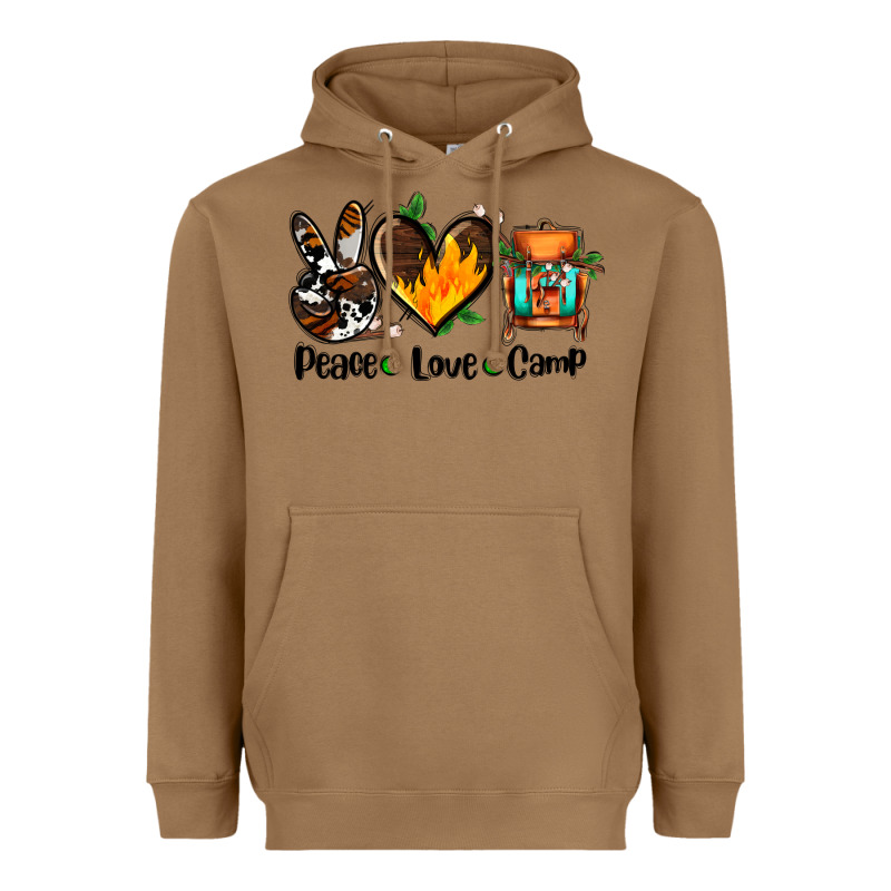 Peace Love Camp Ado Heavyweight Hoodie by AdoDesignShop | Teevron