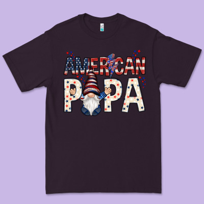 American Papa With Gnome 4th Of July Premium Tee Designed By Howdyjamesfarm