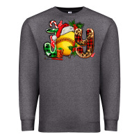 Charcoal Heather joy with softball Premium Sweatshirt - AdoDesignShop