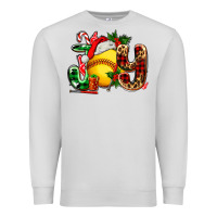 Dove Grey joy with softball Premium Sweatshirt - AdoDesignShop