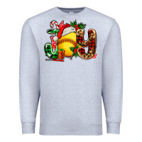 Heather Grey joy with softball Premium Sweatshirt - AdoDesignShop