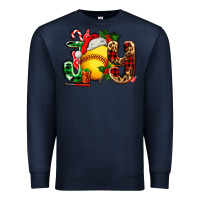 Navy joy with softball Premium Sweatshirt - AdoDesignShop