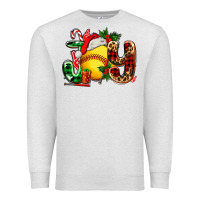 Oatmeal Heather joy with softball Premium Sweatshirt - AdoDesignShop