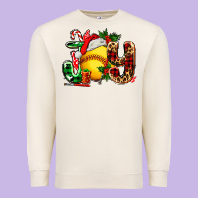 Joy With Softball Premium Sweatshirt Designed By Adodesignshop