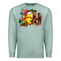 Seafoam joy with softball Premium Sweatshirt - AdoDesignShop