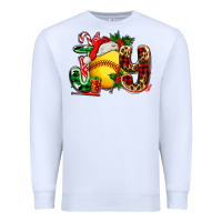 White joy with softball Premium Sweatshirt - AdoDesignShop