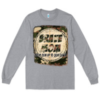 Heather Grey Brave mom from son up to son down Mother's Day Long Sleeve Tee - FaDigitalArtStudio