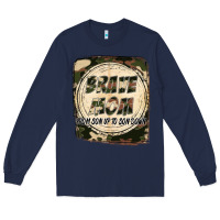 Navy Brave mom from son up to son down Mother's Day Long Sleeve Tee - FaDigitalArtStudio
