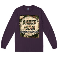 Plum Brave mom from son up to son down Mother's Day Long Sleeve Tee - FaDigitalArtStudio