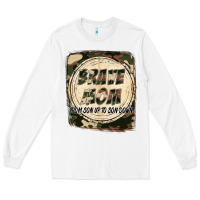 White Brave mom from son up to son down Mother's Day Long Sleeve Tee - FaDigitalArtStudio