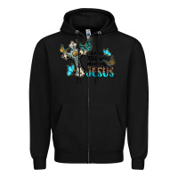 Black let me tell you about my jesus Zipper Hoodie - BarkalooDesign