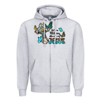 Heather Grey let me tell you about my jesus Zipper Hoodie - BarkalooDesign