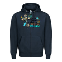 Navy let me tell you about my jesus Zipper Hoodie - BarkalooDesign