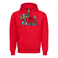 Red let me tell you about my jesus Zipper Hoodie - BarkalooDesign