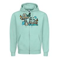 Seafoam let me tell you about my jesus Zipper Hoodie - BarkalooDesign
