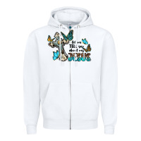 White let me tell you about my jesus Zipper Hoodie - BarkalooDesign