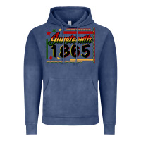 Vintage Denim Juneteenth 1865 Vintage Hoodie - FaDigitalArtStudio