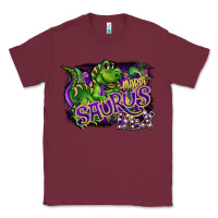 Burgundy mardi saurus rex Classic Tee - CowGirlArtShop