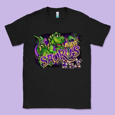 Mardi Saurus Rex Classic Tee Designed By Cowgirlartshop