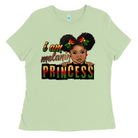 Matcha i am melanin princess black peekaboo Ladies Tee - CowGirlArtShop