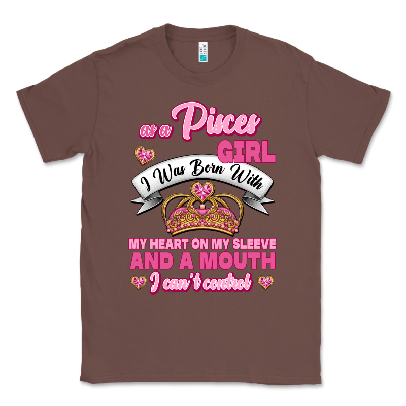 As A Pisces Girl I Was Born With My Heart On My Sleeve And A Mouth Classic Tee by Jasminsmagicworld | Teevron