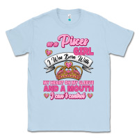 Dusty Blue As A Pisces Girl I Was Born With My Heart On My Sleeve And A Mouth Classic Tee - Jasminsmagicworld