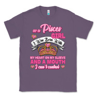 Lavender As A Pisces Girl I Was Born With My Heart On My Sleeve And A Mouth Classic Tee - Jasminsmagicworld