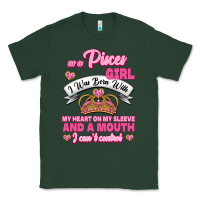 Sports Green As A Pisces Girl I Was Born With My Heart On My Sleeve And A Mouth Classic Tee - Jasminsmagicworld
