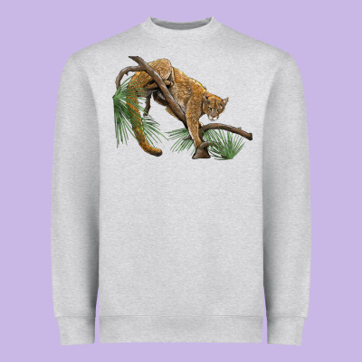 Florida Panther Heavyweight Sweatshirt Designed By Barkaloodesign
